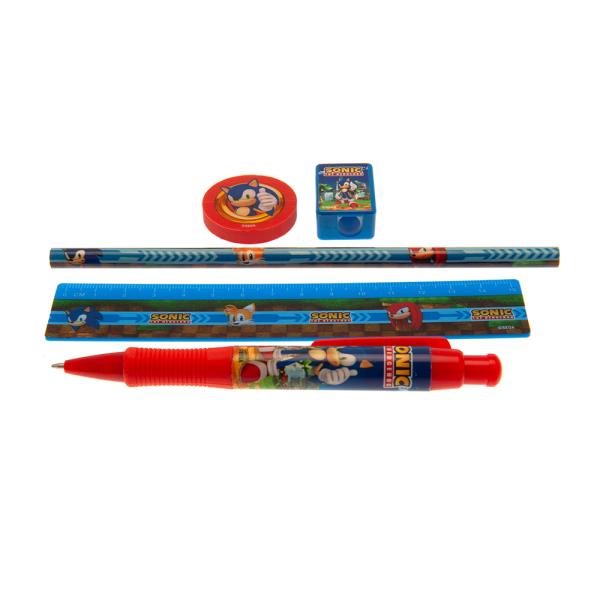 (ソニック・ザ・ヘッジホッグ) Sonic The Hedgehog オフィシャル商品 文房具 ペンセット (5個組) TA10942 (ブルー/レッ