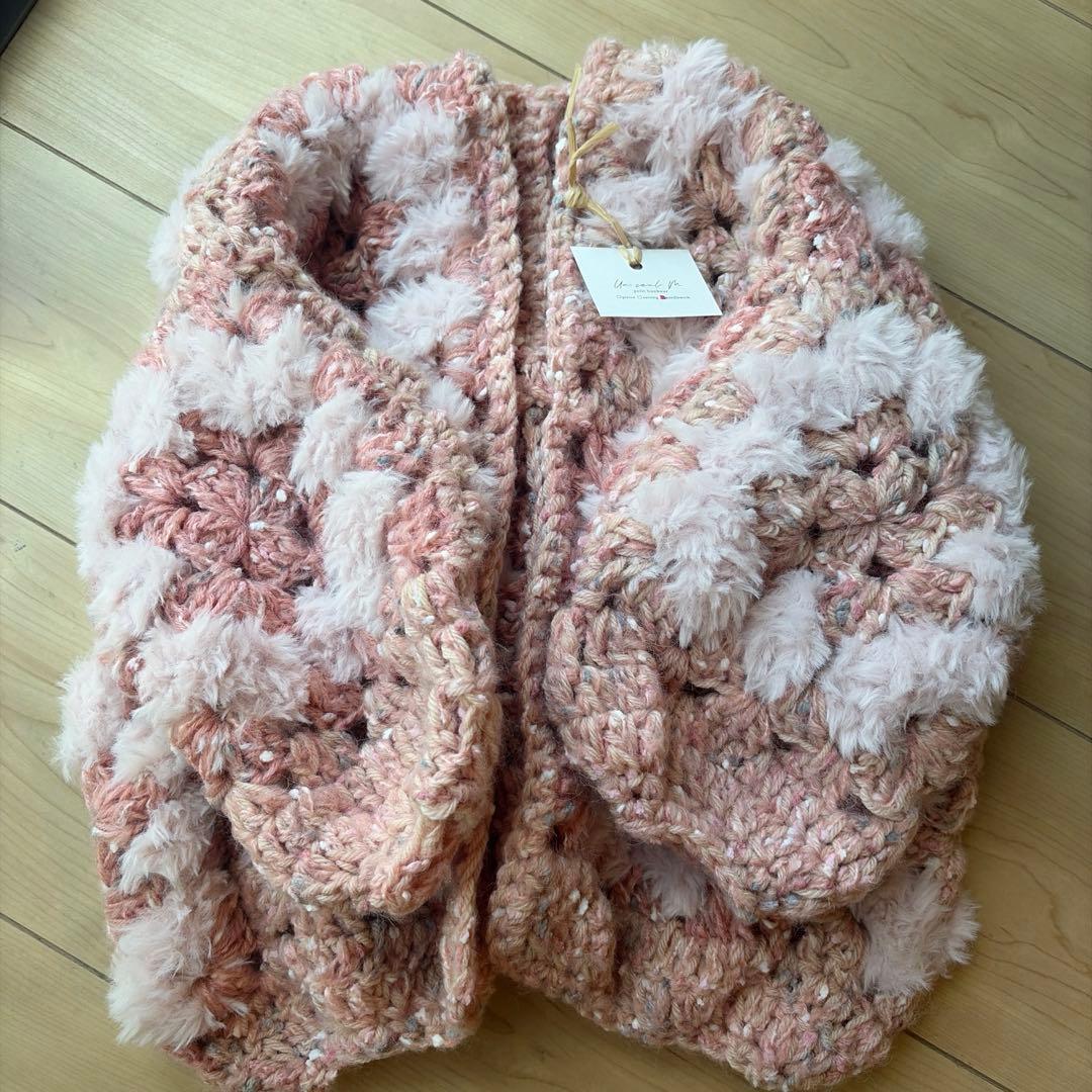 奶奶方格儿童开衫