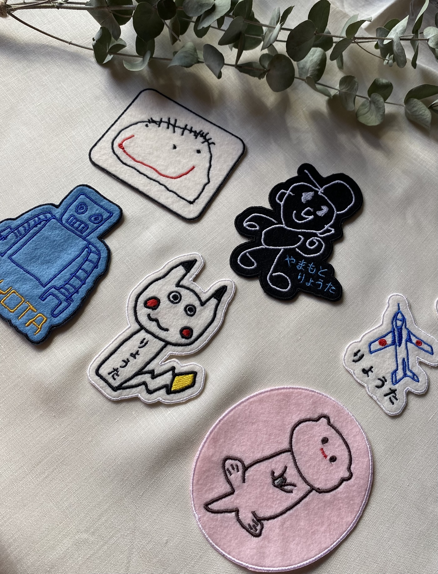 〈热门商品♡〉肖像刺绣🌟【儿童绘画刺绣】贴布绣 贴纸贴布绣 入园•入学用品 儿童绘画刺绣 肖像刺绣 原创贴布绣 姓名贴布绣 原创贴布绣 敬老日 定制