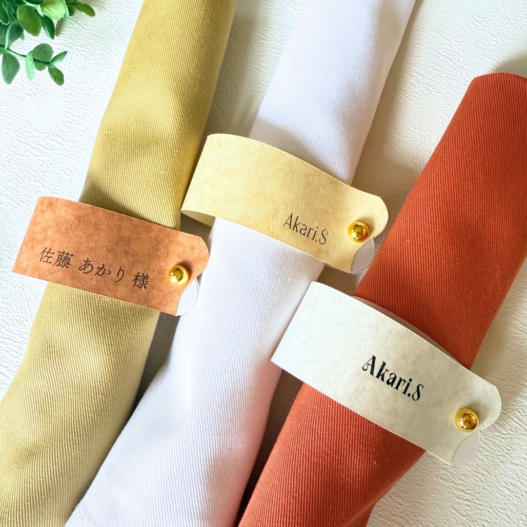 【 ¥ 110/张】餐巾环座标/婚礼