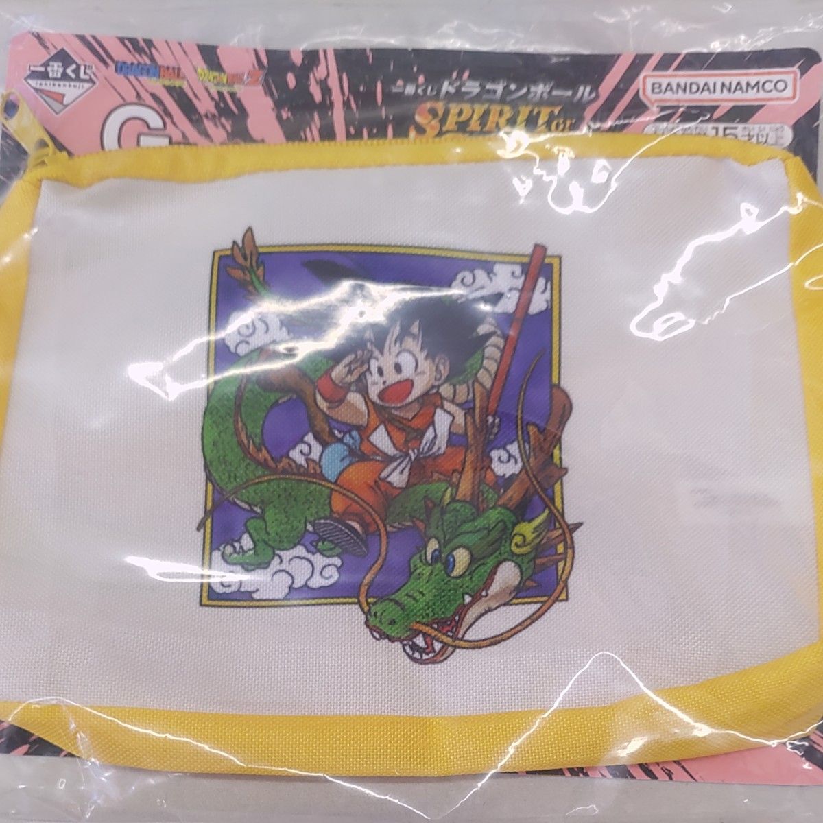 Ichiban Kuji Dragon Ball: Spirit of the Origin G Prize-Flat Pouch-Son Goku & Shenron