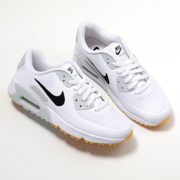 NIKE ナイキ スニーカー AIR MAX 90 GOLF エア マックス 90 ゴルフ HV9305-102 レディース ローカット 防水加工 ワッフルアウトソール 靴 102/WHITE-BLACK