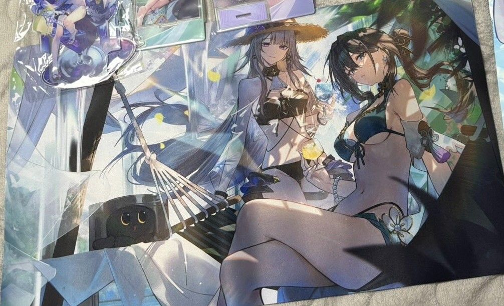 全新未拆封 崩坏：星穹铁道 橡胶游戏垫 阮梅 大黑塔