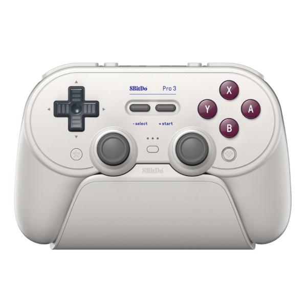 8BitDo Pro 3 蓝牙经典无线有线游戏手柄(适用于Switch、Switch 2、Windows PC、Android、Apple,支持蓝牙与2.4GHz,附带USB-C转USB-A充电座)