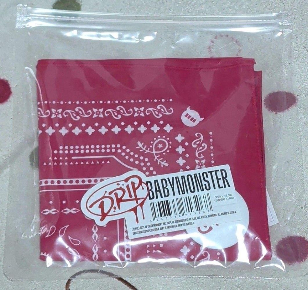 BABYMONSTER贝比蒙DRIP班达纳专辑FC没有特雷卡