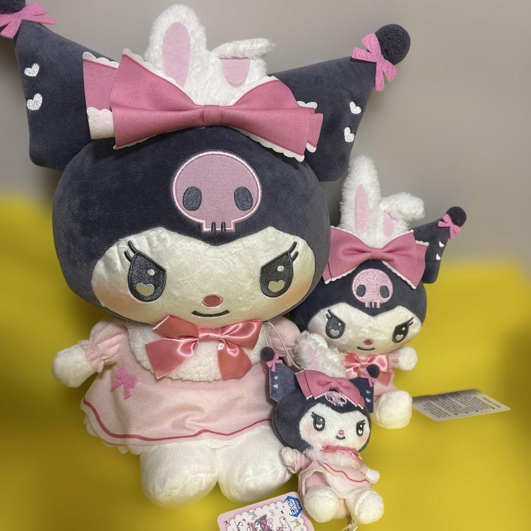 Chromi Heartful Ribbon Rabbit Doll Plush Mascot Complete Set