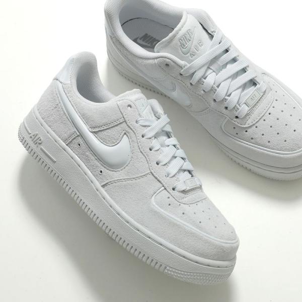 NIKE ナイキ スニーカー AIR FORCE 1 '07 エア フォース ワン HV4406-100 レディース ロゴ スウェード レザー シューズ 靴 3cm OFF-WHITE/OFF-WHITE