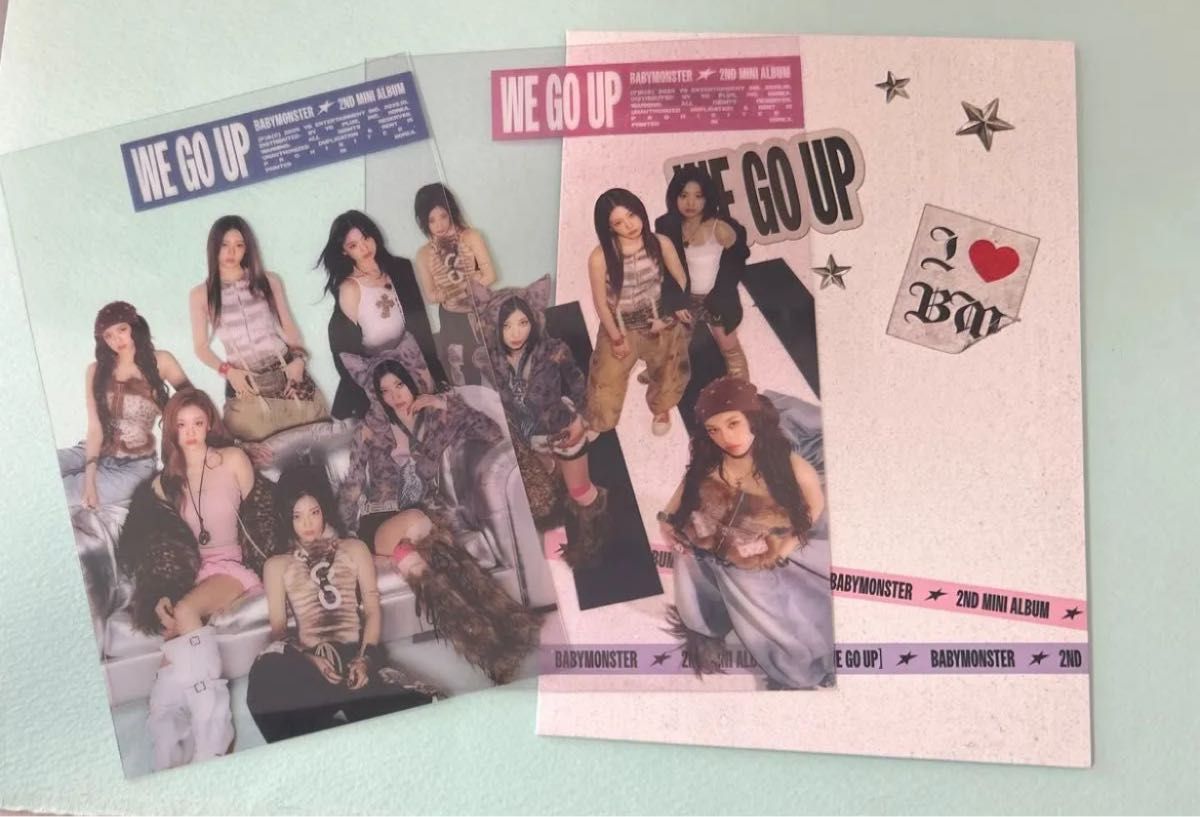 BABYMONSTER WE GO UP 初回　限定　透明　ポストカード