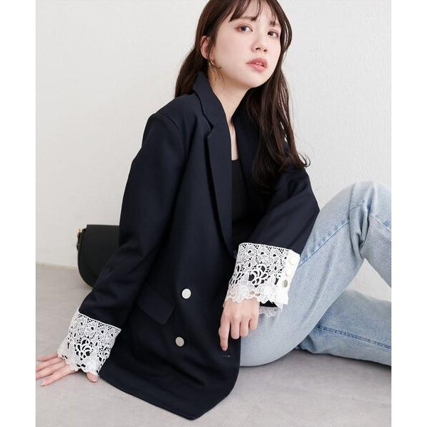 夹克 精裁夹克 袖口带蕾丝女士夹克