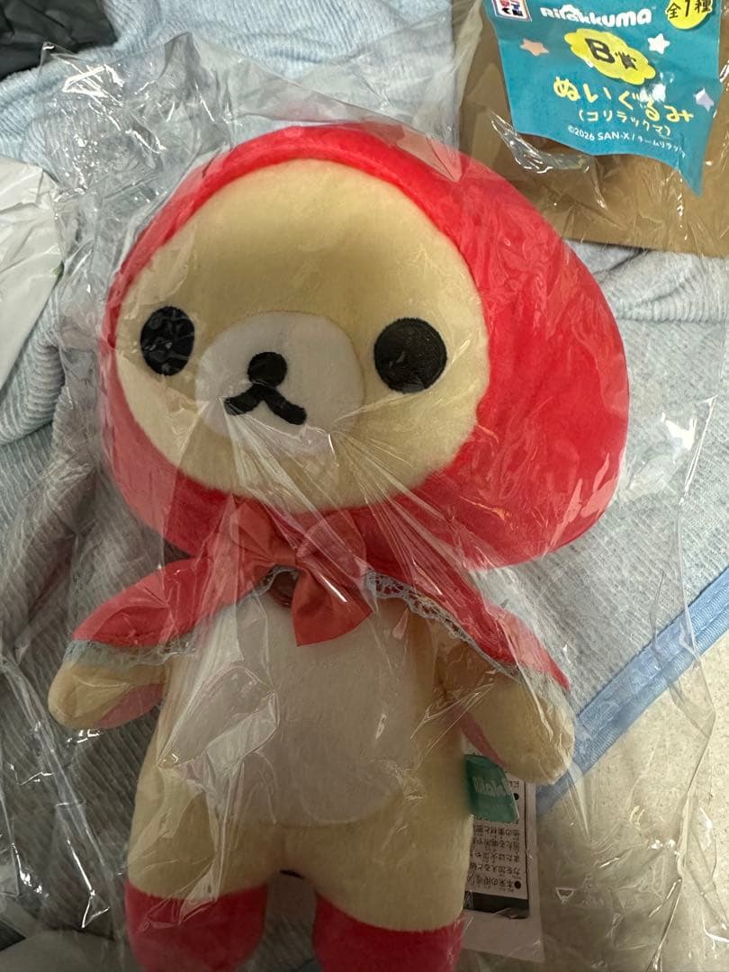 轻松熊 酷莉拉克熊 毛绒玩具 小红帽 扭蛋 B赏