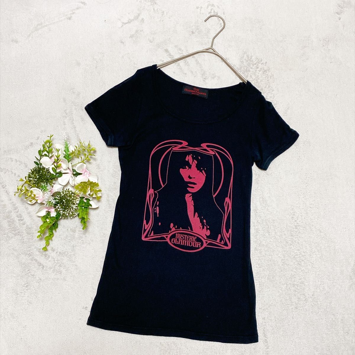 【难入手】Hysteric Glamour 女孩印花T恤 黑色 均码