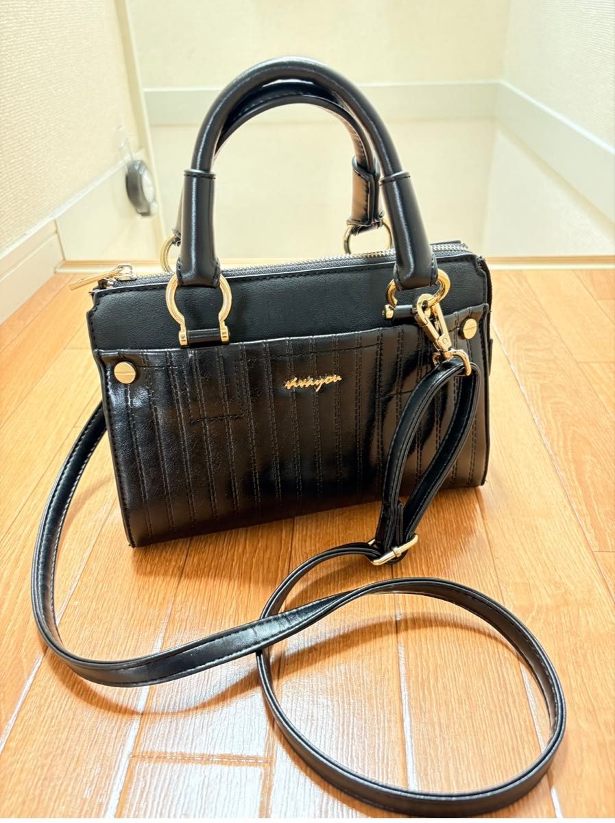 VIVAYOU 2-Way Shoulder Bag Handbag Black