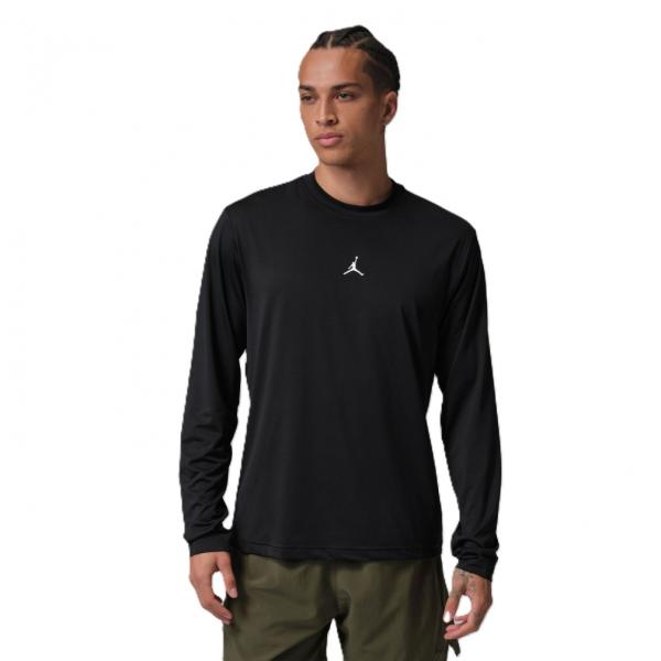 乔丹 男式 女式 篮球 长袖T恤 乔丹运动 基本款 Dri-FIT 长袖上衣 IF0887-010 : 黑色 JORDAN