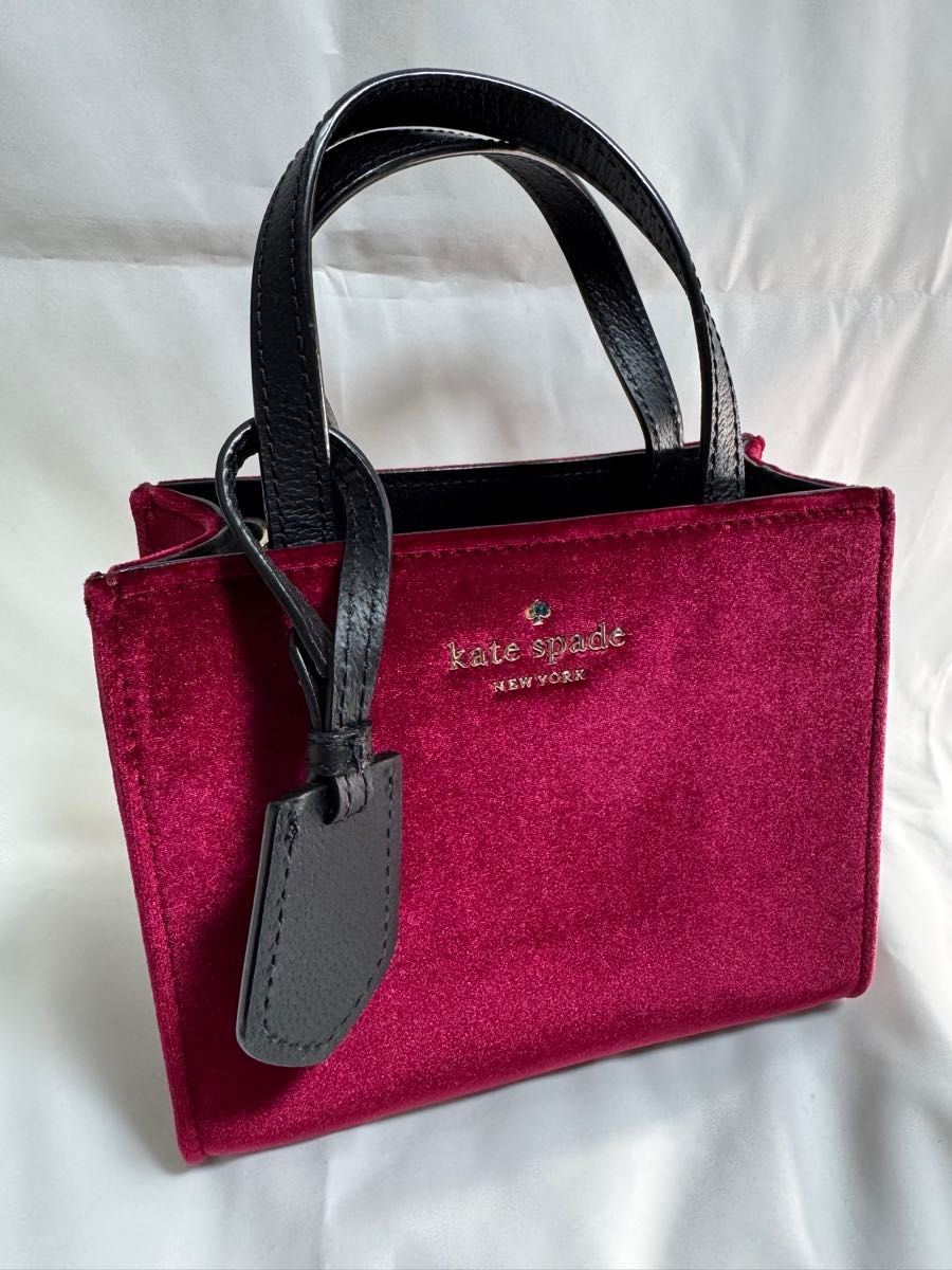 【Good Condition】Kate Spade Suede 2-Way Handbag Kate Spade