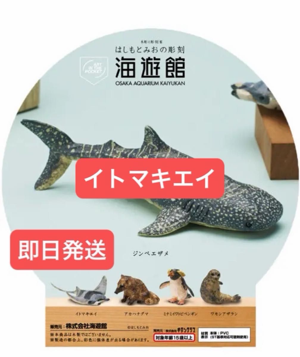 桥本美央的雕刻 手办 海游馆 扭蛋 蝠鲼