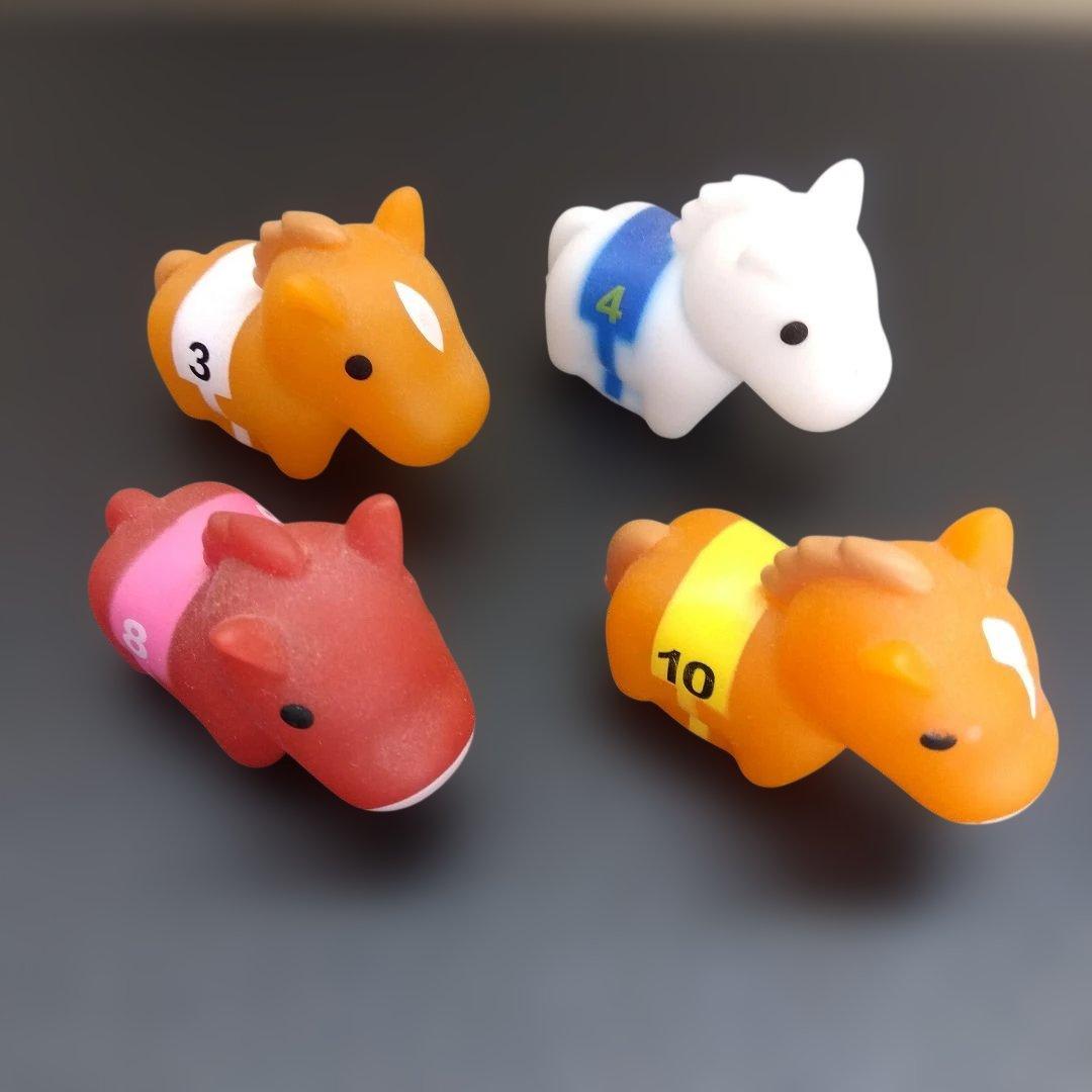 Miniature Racehorse Figure Set of 4