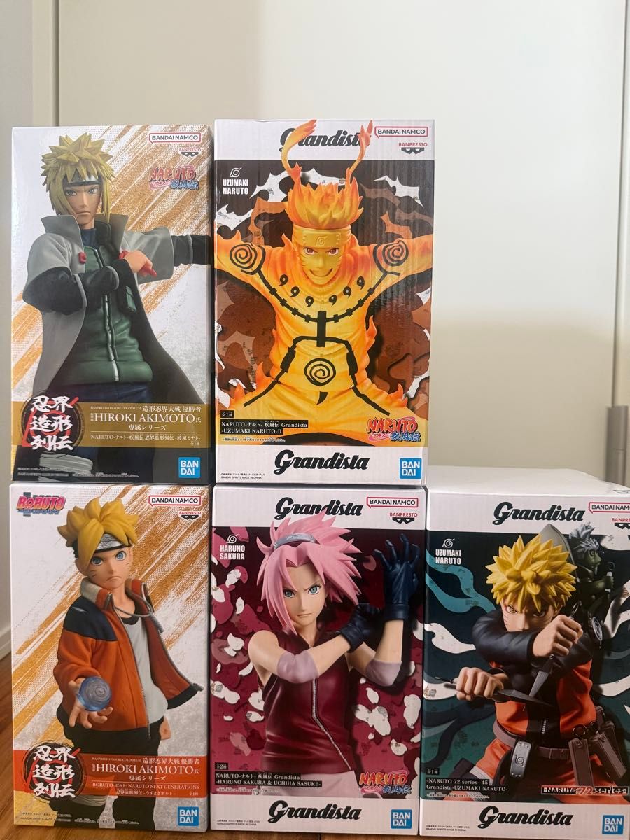 NARUTO BORUTO 全新未拆封手办 8体套装 Grandista 火影忍者 小樱 纲手 四代目