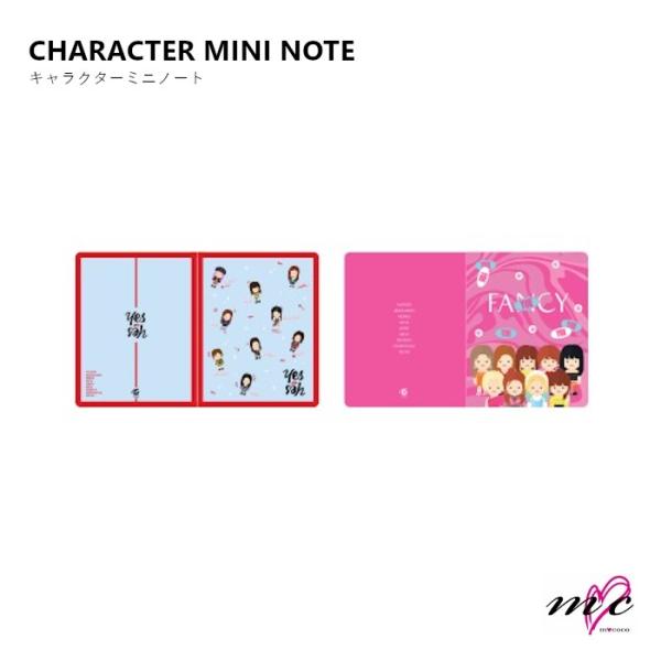 TWICE 公式グッズ CHARACTER MINI NOTE キャラクターミニノート /  TWICELIGHTS WORLD TOUR 2019 トゥワイス ライブグッズ ツアーグッズ |K-POP 韓国