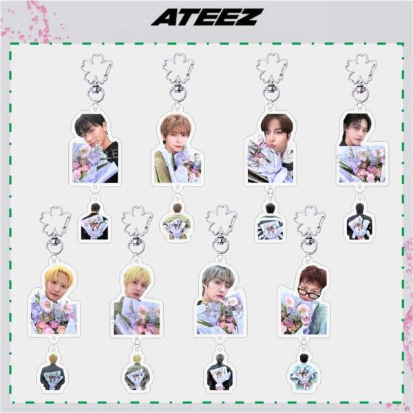第二个半价ATEEZ商品钥匙环丙烯aities钥匙圈商品钥匙链配件ateez手机钥匙汽车装饰时尚小物品装饰