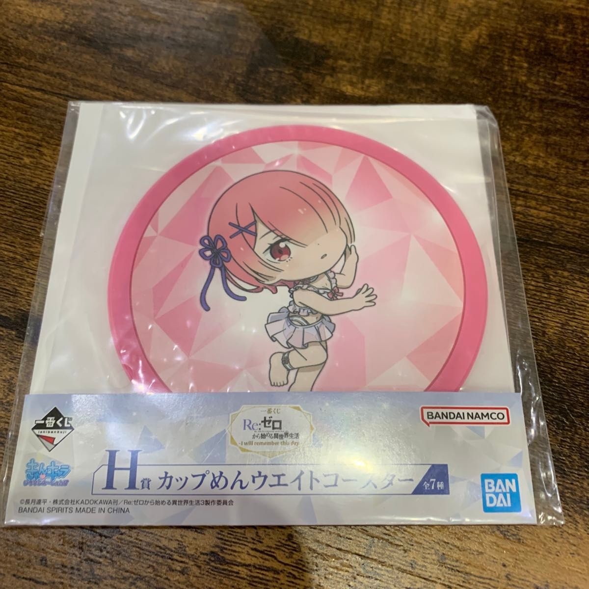 一番赏 《Re:从零开始的异世界生活》H奖 杯面重量杯垫 拉姆