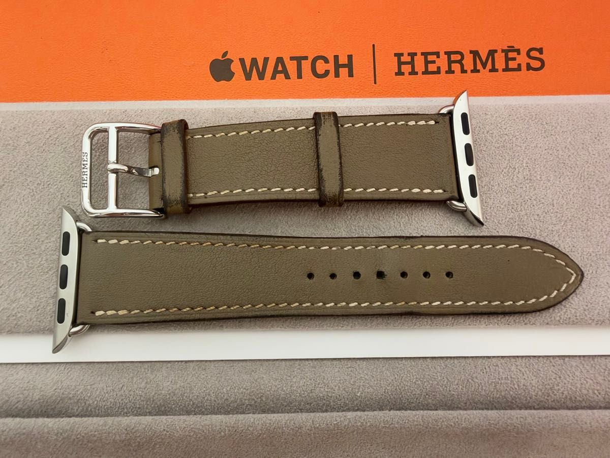 1927款苹果手表 爱马仕 Etoupe 皮质 HERMES 41毫米