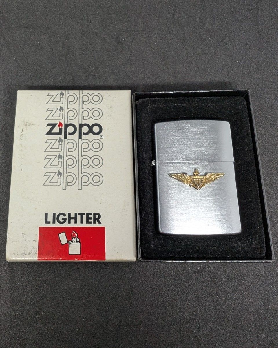 1978年制ZIPPO NAVY WING翼徽带银盒的vintage美军海军飞行员翼