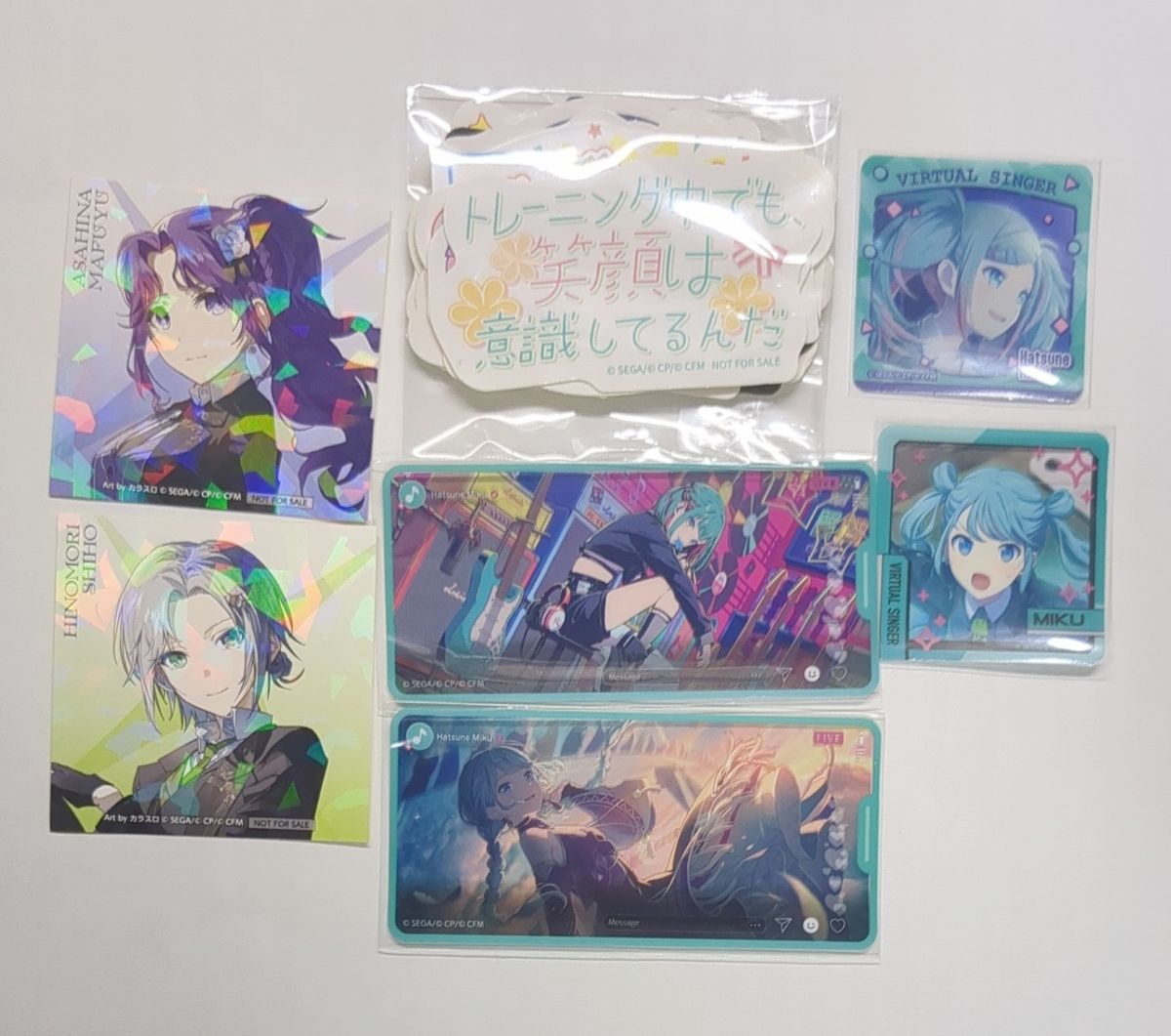 プロセカ 感謝祭 入場特典 ステッカー 初音ミク メモステ