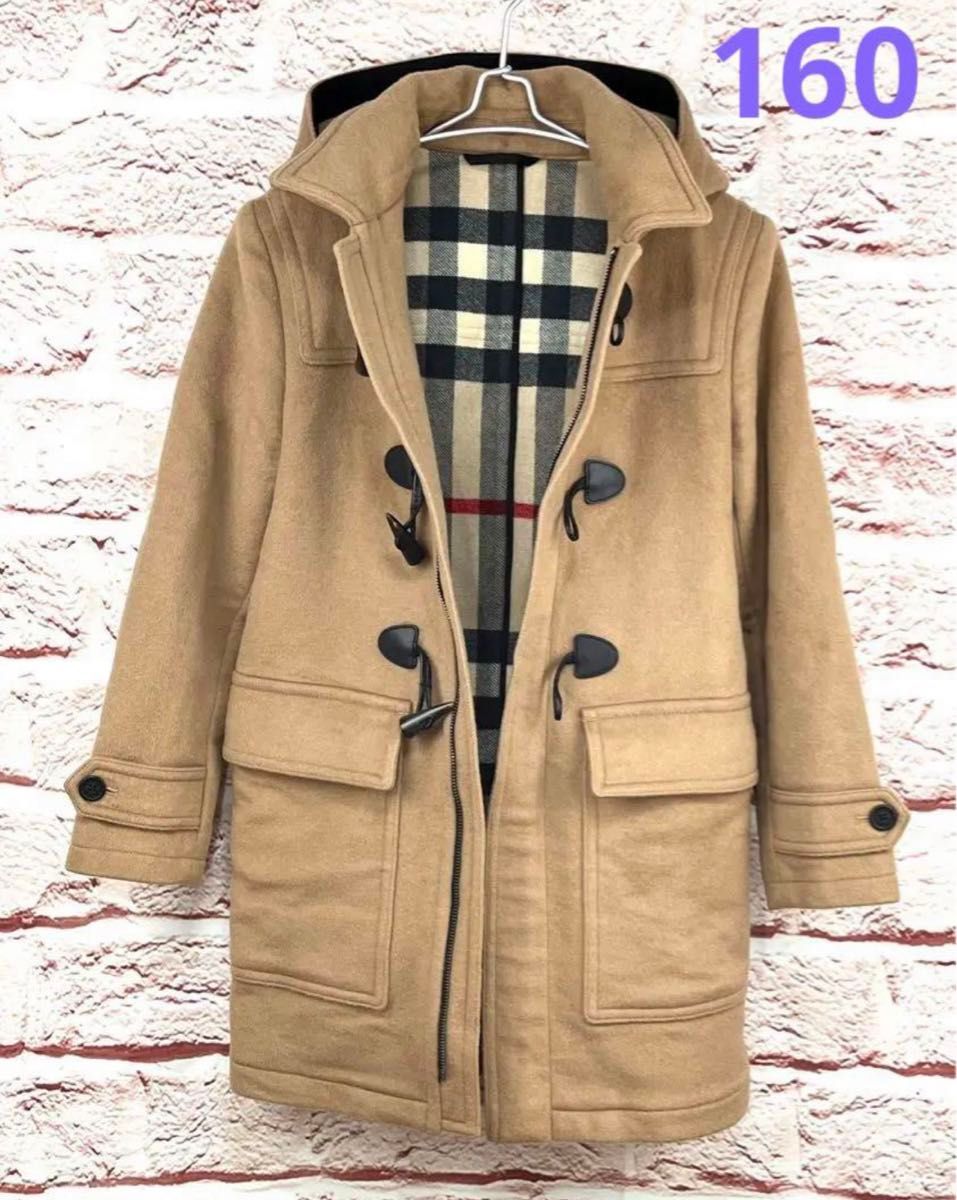 【美品】Burberry巴里达尔富尔大衣牛皮诺瓦检验160免费送货匿名配送
