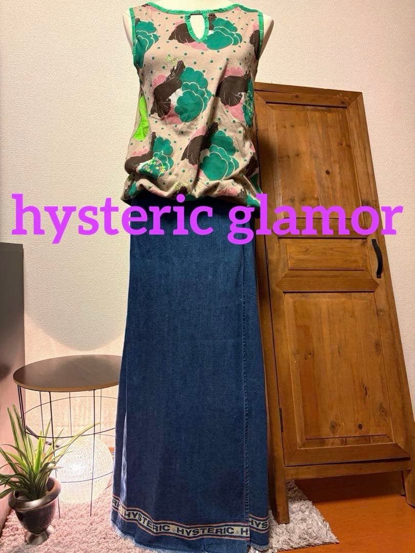 ◆ HYSTERIC GLAMOUR ◆ 牛仔布长裙希斯当时物稀有