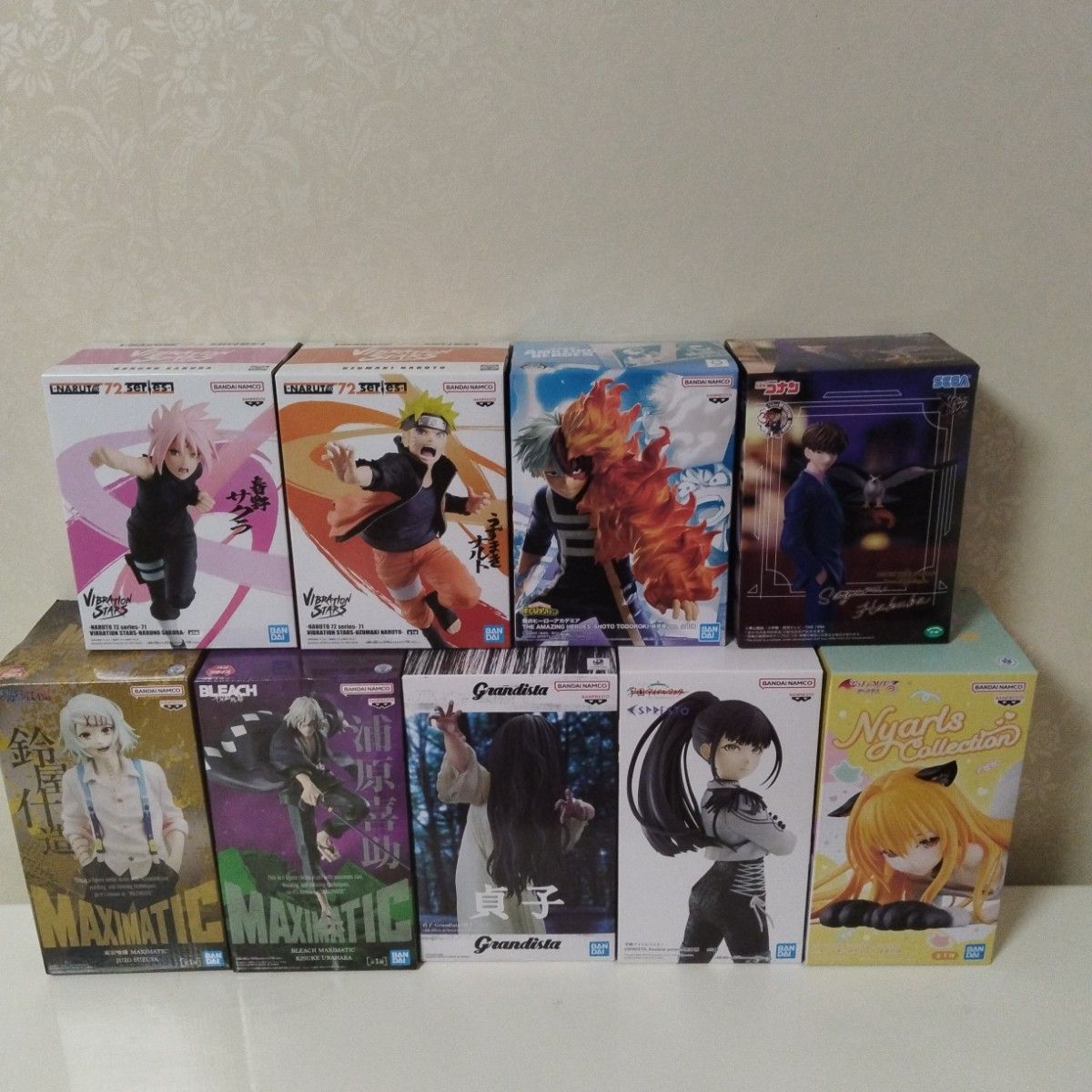 动漫抓娃娃公仔9件套装 打包出售 NARUTO 我的英雄学院 BLEACH