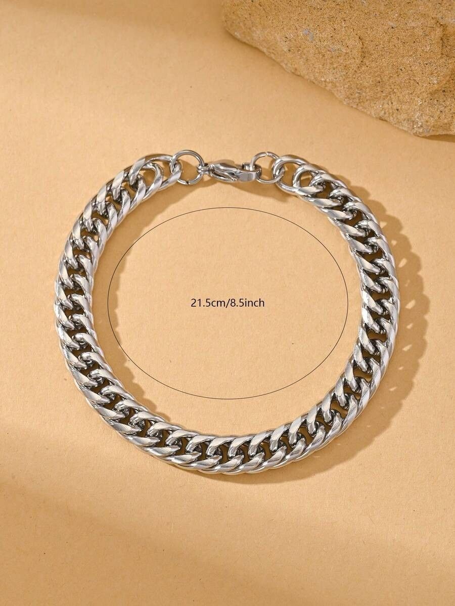 Vintage Cool Cuban Chain Bracelet for Men and Women IAkShC