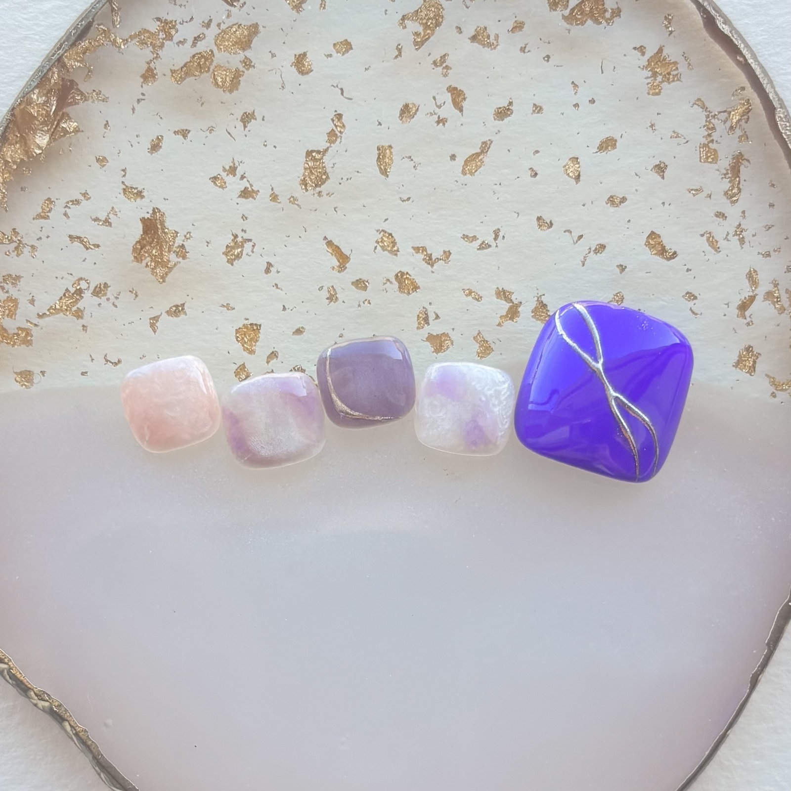 【Kira - Winter】Amethyst - Shishou|Foot Nail Tips