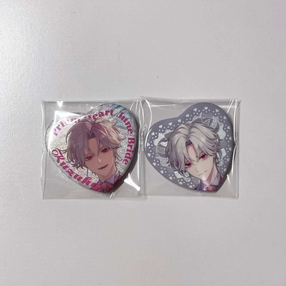 二叶Prism Heart June Bride心形徽章2个