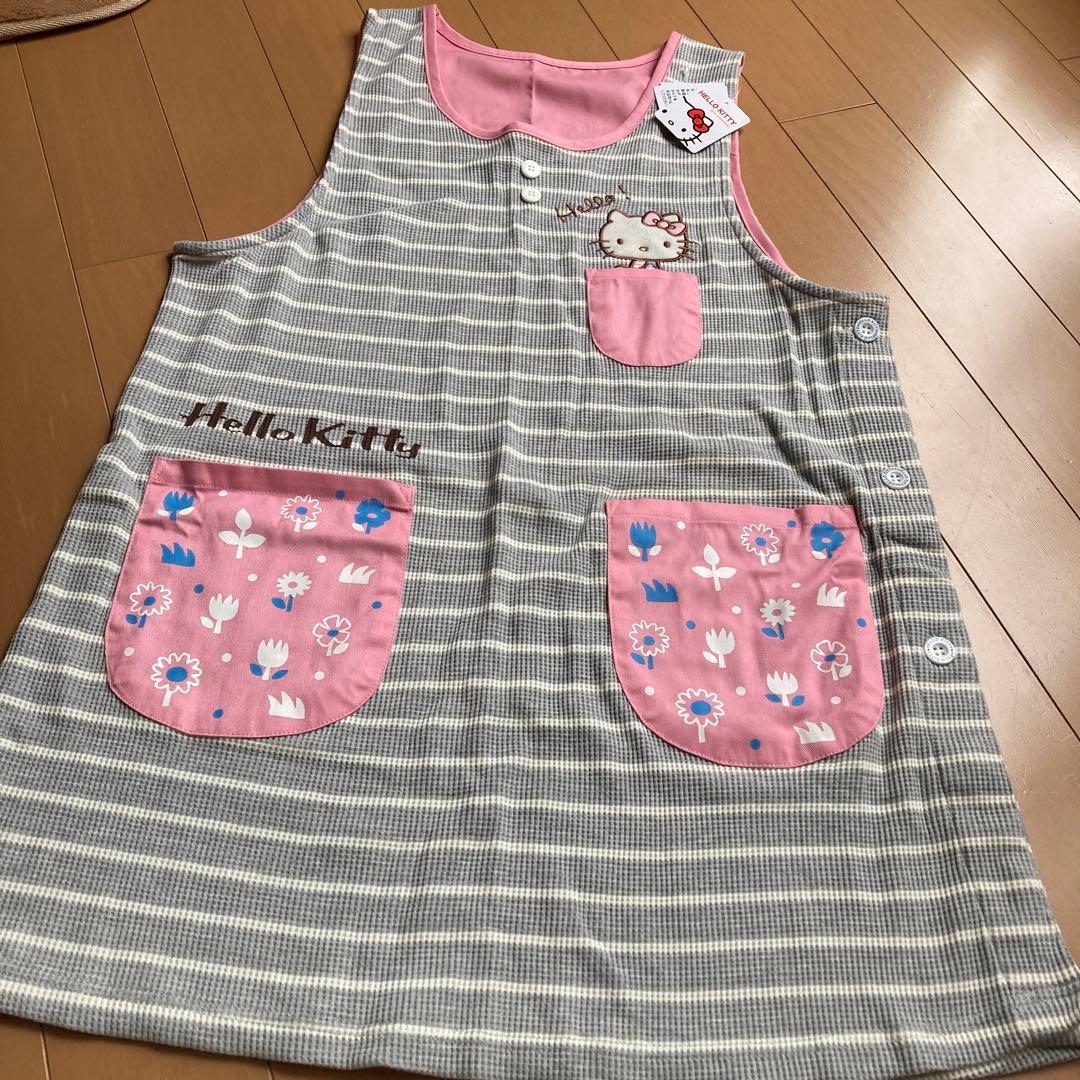 【折扣中☆】Hello Kitty围裙 M-L 保育员 幼儿园 SanrioしまむらAbeil