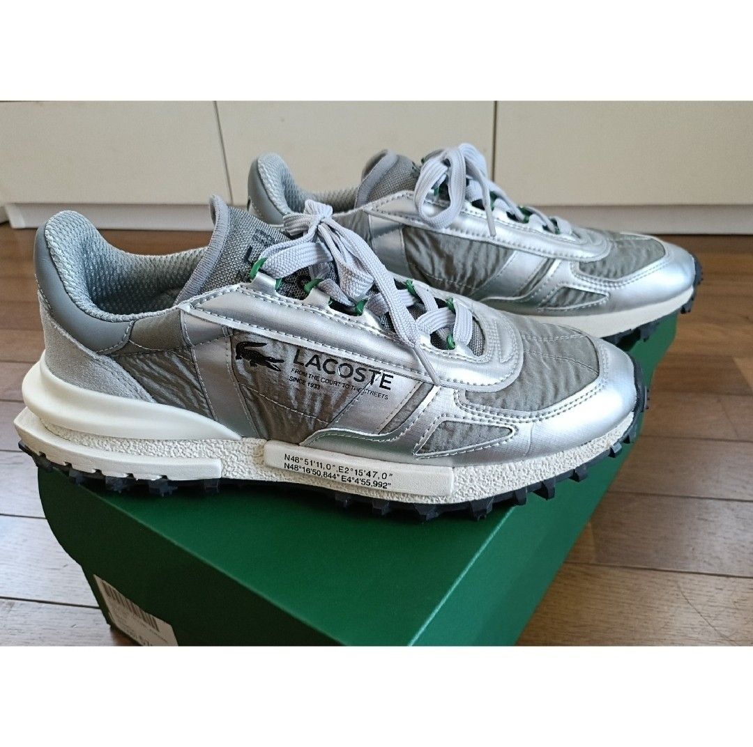 1回使用のみ美品　LACOSTE　ラコステ　スニーカー　サイズ27cm　 ELITE ACTIVE 124 2 SMA
