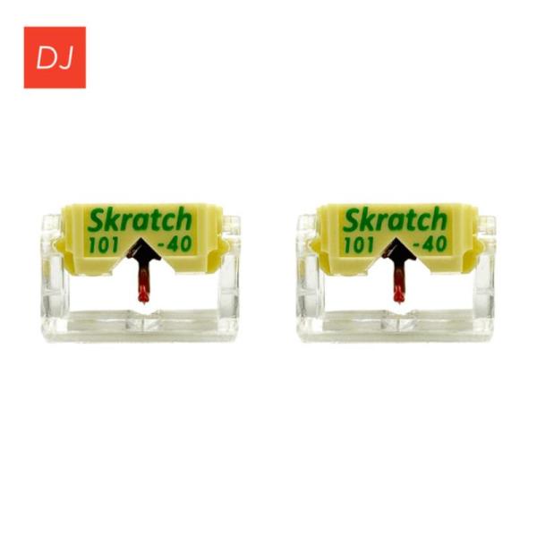 JICO SKRATCH 101-40 【2支装】【兼容M44G唱头的替换针】(ジコー)