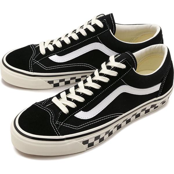 VANS VANS 男式 LX Old Skool 36 VN000E8VBPO LX 滑板鞋 黑色 CHCKRBRD-SIDEWALL-BLACK MARSHMALLOW 官方授权经销商