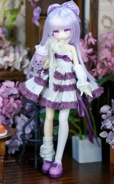 momotale Four Seasons Cafe Story Taro Root Milk Tea Doll
