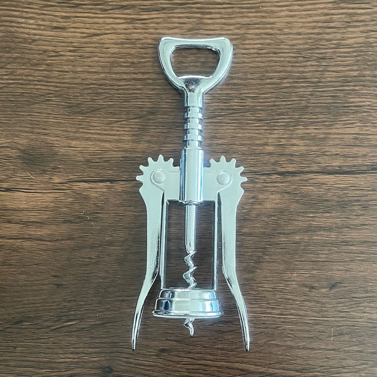 葡萄酒开瓶器 翼型 镀铬银色