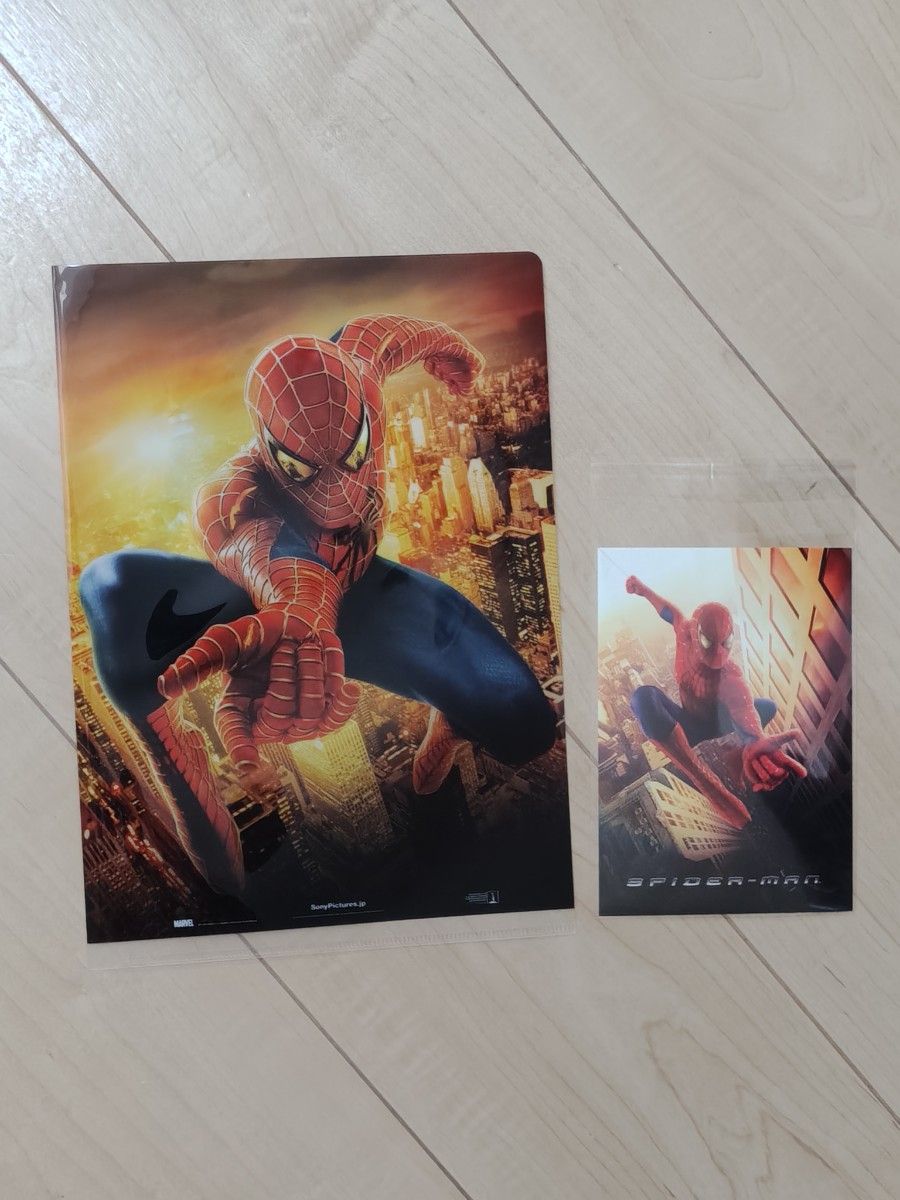 10月12日已结束出售【二手商品】《蜘蛛侠》透明文件夹／明信片／立体卡片 三件套