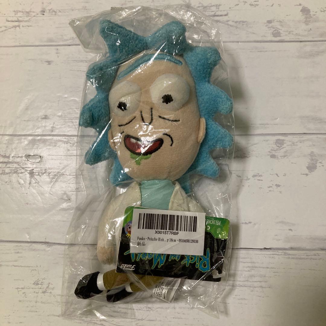 瑞克和莫蒂 毛绒玩具 瑞克 Funko 浅蓝色