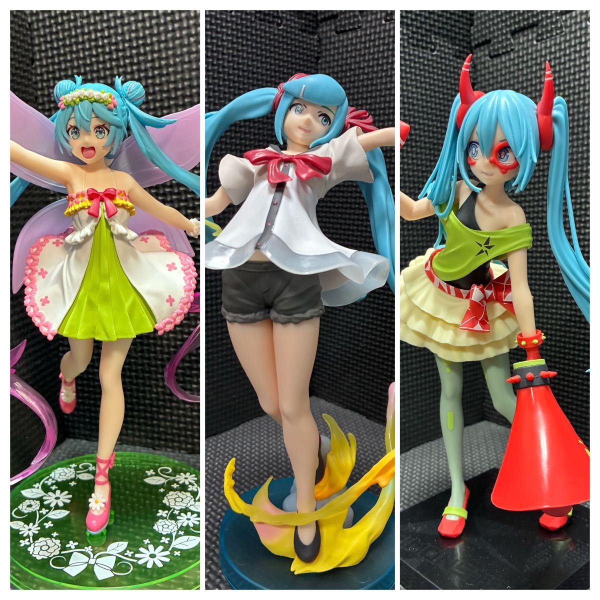 初音ミク 妖精衣装 & シャイニーT.R. & DE:MONSTAR フィギュア 3体まとめて