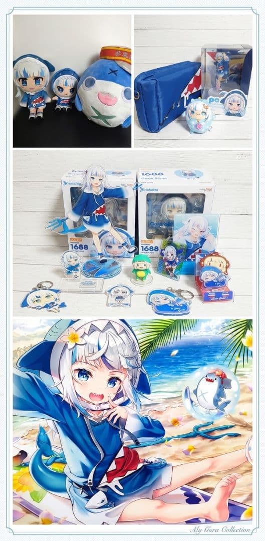 Gawr Gura 周边商品 捆绑销售 毛绒玩具 手办