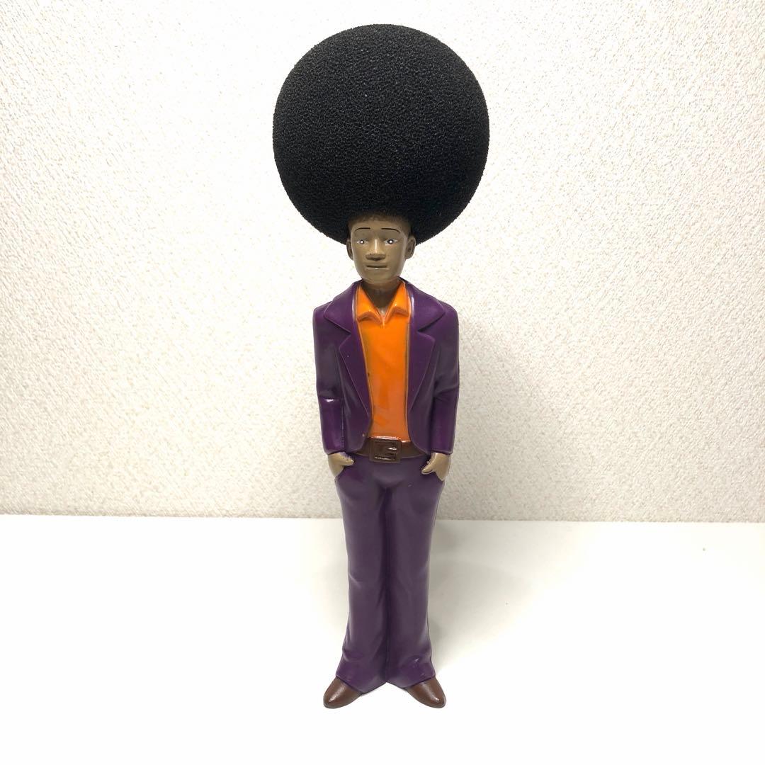 Washing Sponge Disco Afro Hair Male Figure Purple Suit Miscellaneous Goods