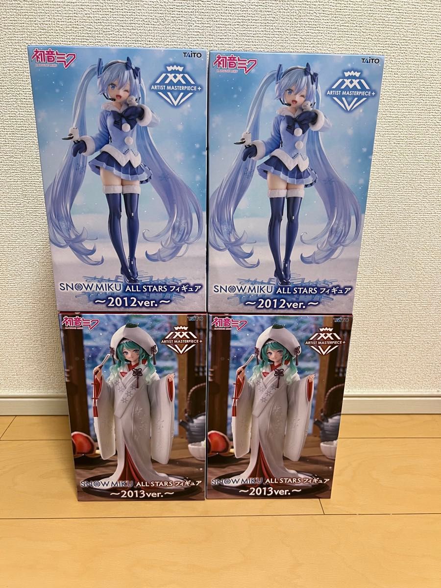 TAITO 初音未来 SNOW MIKU ALL STARS 手办 2012版 2013版 4个套装
