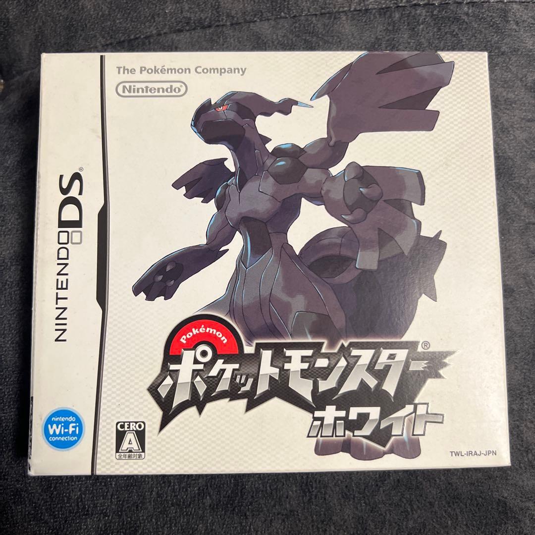 【带外箱】宝可梦 白 DS 游戏卡