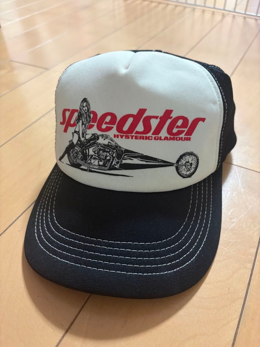 HYSTERIC GLAMOUR SPEEDSTER网帽黑色白色