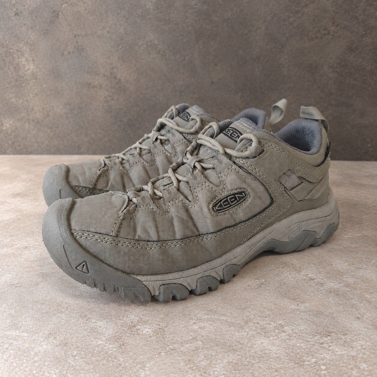 KEEN Men's TARGHEE EXP Waterproof 25cm Gray Keen Excellent Condition Water-Repellent Trekking Shoes