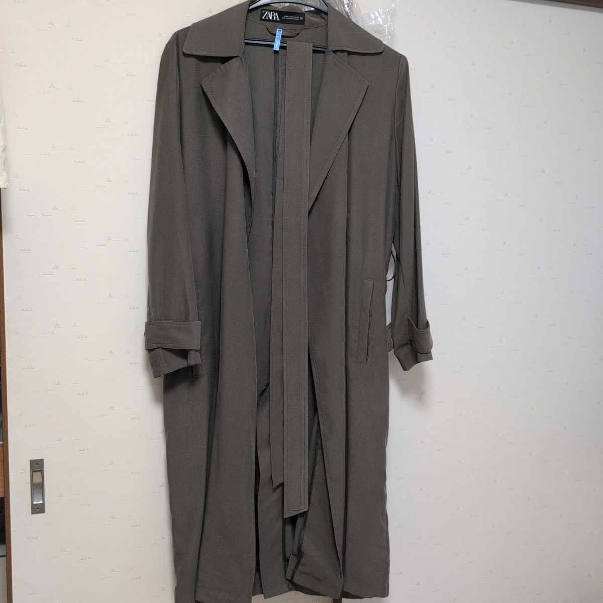 ZARA 长款风衣外套 卡其色 带腰带 尺码XS(已干洗)