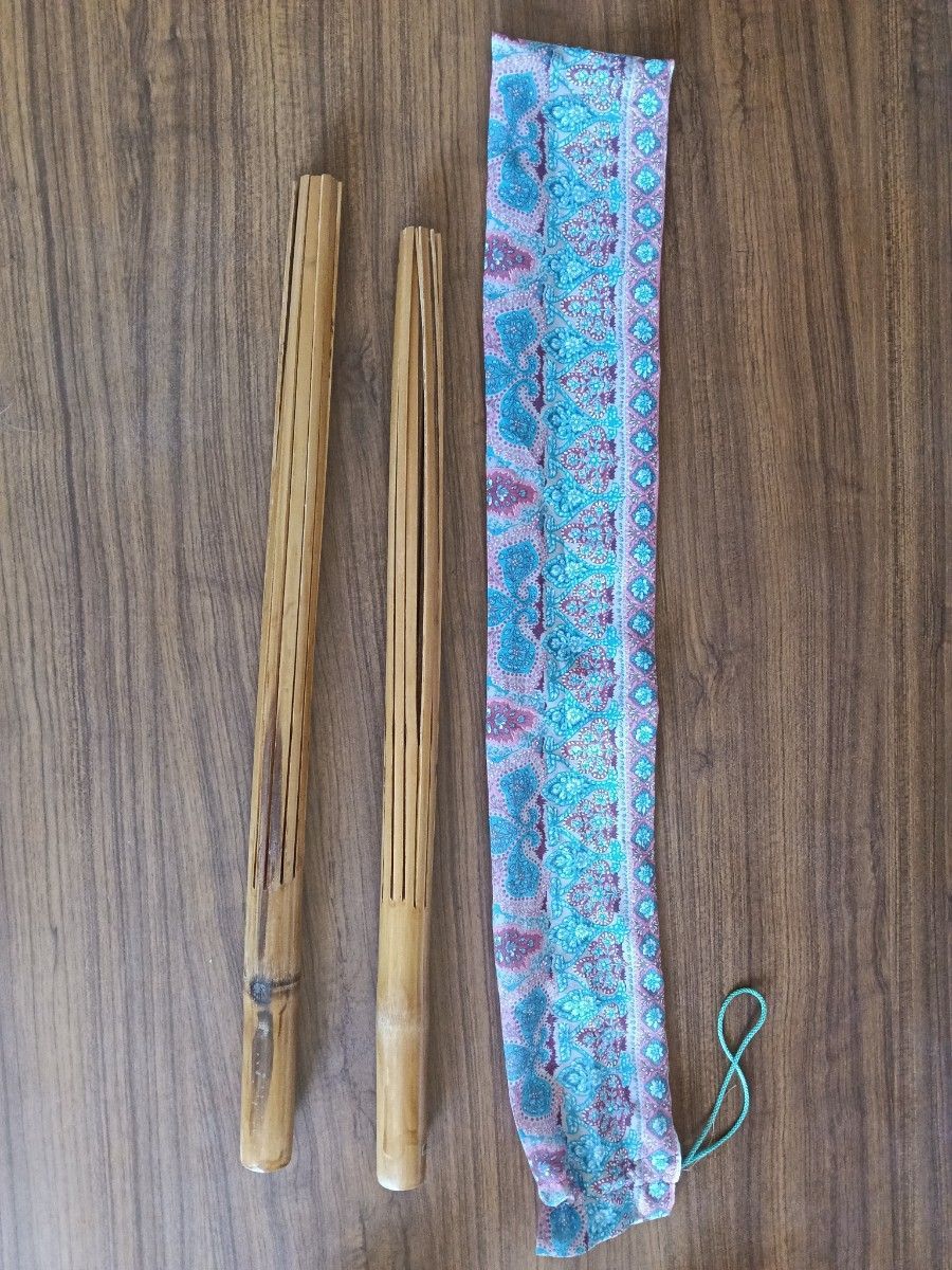 草裙舞专用乐器 普伊利 竹制 两件套 带琴盒